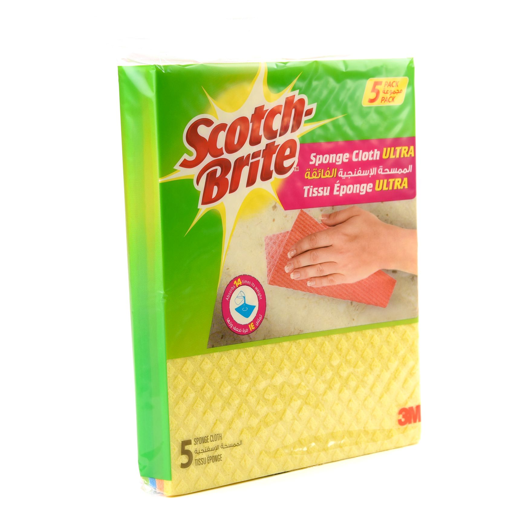 Scotch-Brite Multi-Purpose Sponge Cloth Ultra 5 PCS