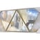 3-Piece Gold Triangle Shape Art Diy Mirror For Living Room Bedroom Wall Decoration