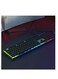 Porodo Lucid Gaming Keyboard With 15 Rainbow Lighting Modes, 19 Anti-Ghosting Keys, 104 Keys US + Arabic, 1.5m Cable Length, Breathing Mode, USB Plug &amp; Play - Transparent/Black
