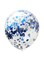 10-Piece 12inch Blue&amp;Silver Confetti Balloon Birthday Party Decoration Set