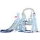 XIANGYU outdoor garden children plastic slide and swing toys size: 143x140x110cm