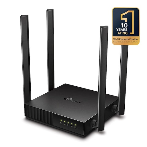 Tp-Link AC1200 Wifi Router Archer C54 5GHZ Dual Band Mu Mimo Wireless Internet Router Multi Mode 3 In 1 4 External Antennas Long Range Coverage Parental Controls, Black