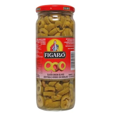 FIGARO SLICE GREEN OLIVES 340G