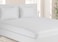 Hotel Linen Klub Twin Fitted Sheet 1pc, 100% Cotton 250tc Sateen 1cm Stripe , Size: 100x200+25cm, White