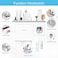 SKY-TOUCH 2 Cups Wall Mounted Toothbrush Holder, Multipurpose Space-Saving Toothbrush and Toothpaste Holder with Drawer for Cosmetics Organizer for Washroom and Bathroom