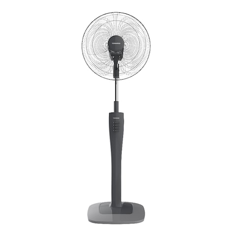 Tornado Stand Fan 16 Inch 4 Blades - Grey - TSF-74G