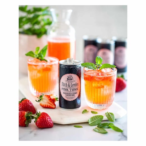 Fitch And Leedes Pink Tonic Sparkling Rose And Cucumber Drink 200Ml