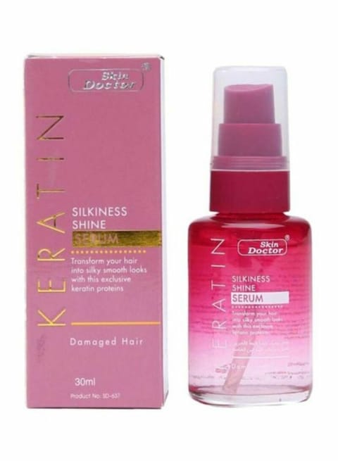 اشتري Skin Doctor Keratin Silkiness Shine Hair Serum 30ml في الامارات