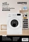 Geepas KG Fully Automatic Washing Machine- GWMF6210LCR  Automatic Front Load Washing Machine With Electronic Control System And Ecologic System  Overload Protection  White, 2 Year Warranty