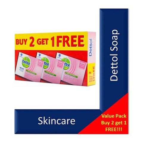 Dettol Bar Soap Skincare 175Gx3