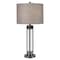 The Uttermost Co Glass and Steel Table Lamps, 2 Pack