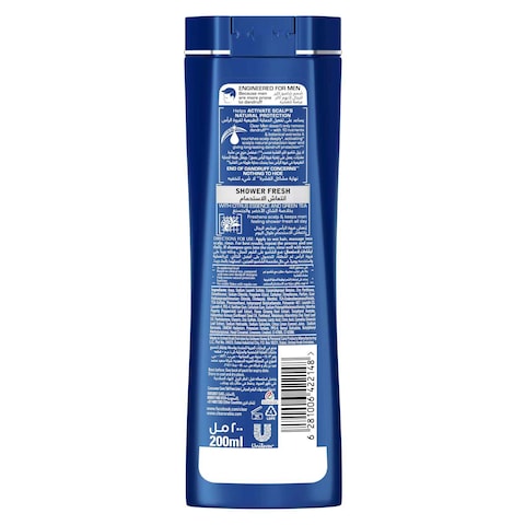 Clear Men&#39;s Anti-Dandruff Shampoo Shower Fresh Blue 200ml