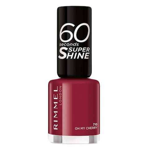 Rimmel London Nail Polish 60 Seconds Super Shine 710 Oh My Cherry 8ml