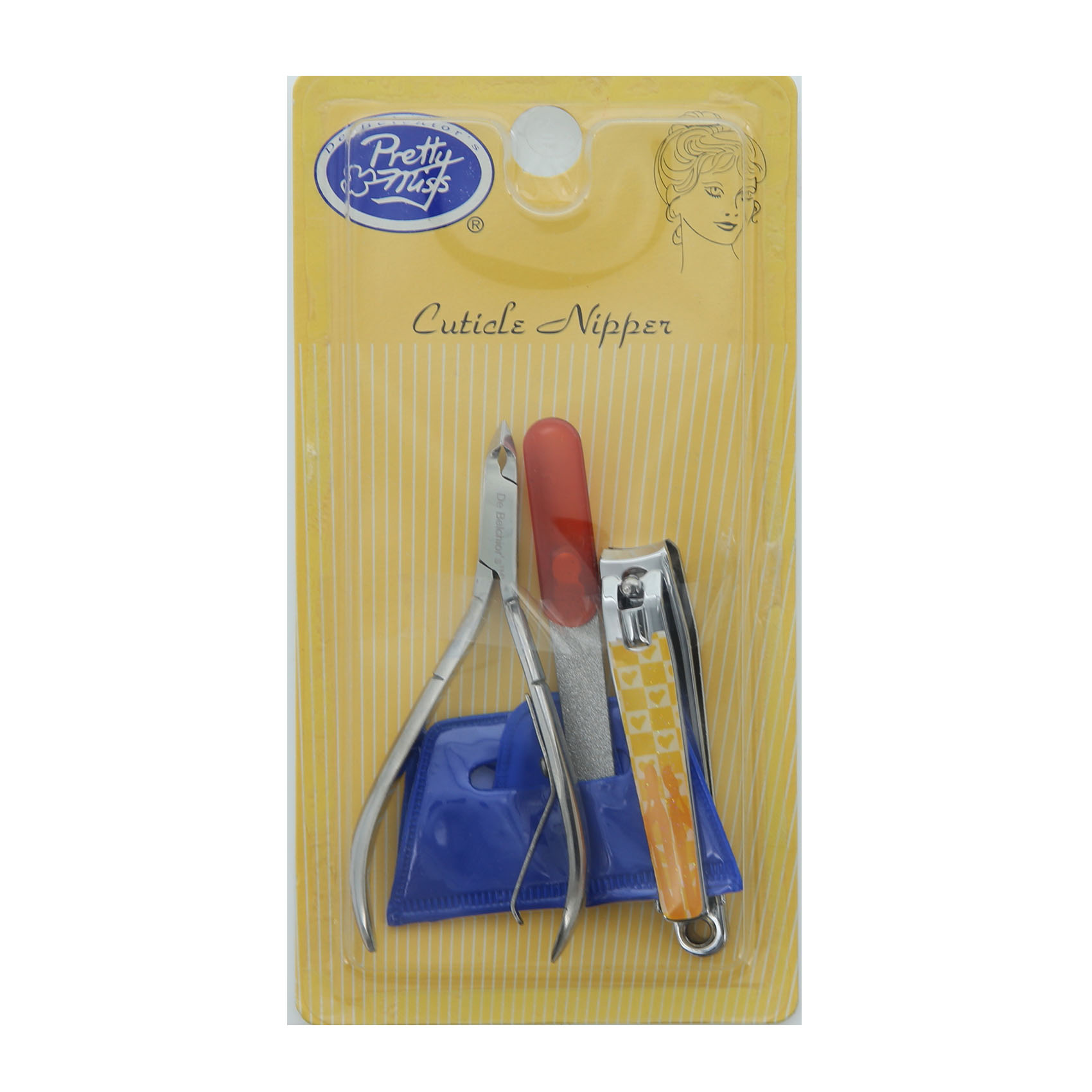 Pretty Miss Cuticle Nippers Manicure Set 00282 Multicolour 4 PCS