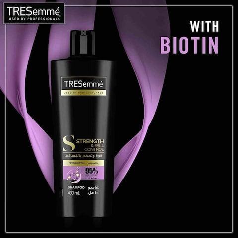 TRESemm&eacute; Strength &amp; Fall Control Shampoo With Biotin For 3X Stronger Hair 400ml