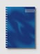 لوحة  دفتر سلك ٦٠ ورقة بغلاف من الورق المقوى بتصميم تدرج اللون الازرق، لتسجيل الملاحظات وتدوين التذكيرات للعمل أو الجامعة أو المدرسة