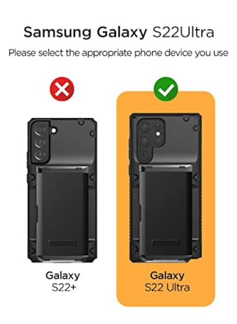 VRS Design Damda Glide Pro designed for Samsung Galaxy S22 ULTRA case cover (2022) wallet [Semi Automatic] slider Credit card holder Slot [3-4 cards] - Black Groove