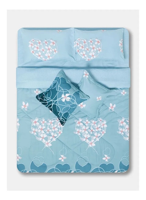 RISHAHOME 6-Piece King Size Comforter Set