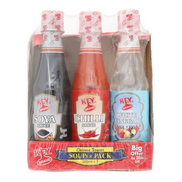Key Brand Chinese Sauces Super Pack 300 ml (Pack of 3)
