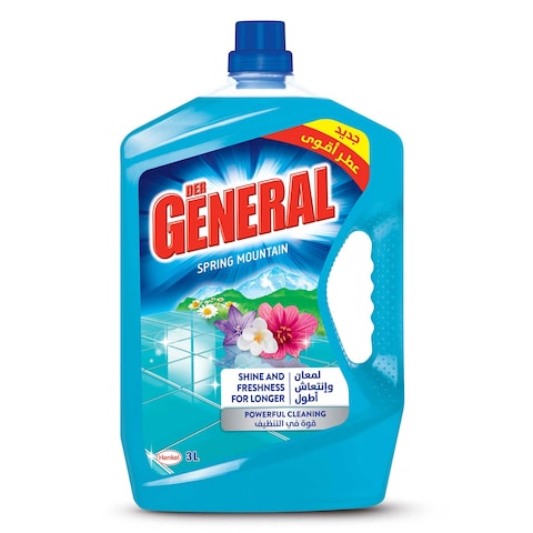 Der General All Purpose Cleaner Liquid  Shine And Freshness For Longer Spring Mountain 3L