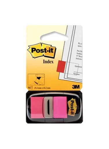 Buy 3M Post-It Note Flags Pink Online | Carrefour KSA