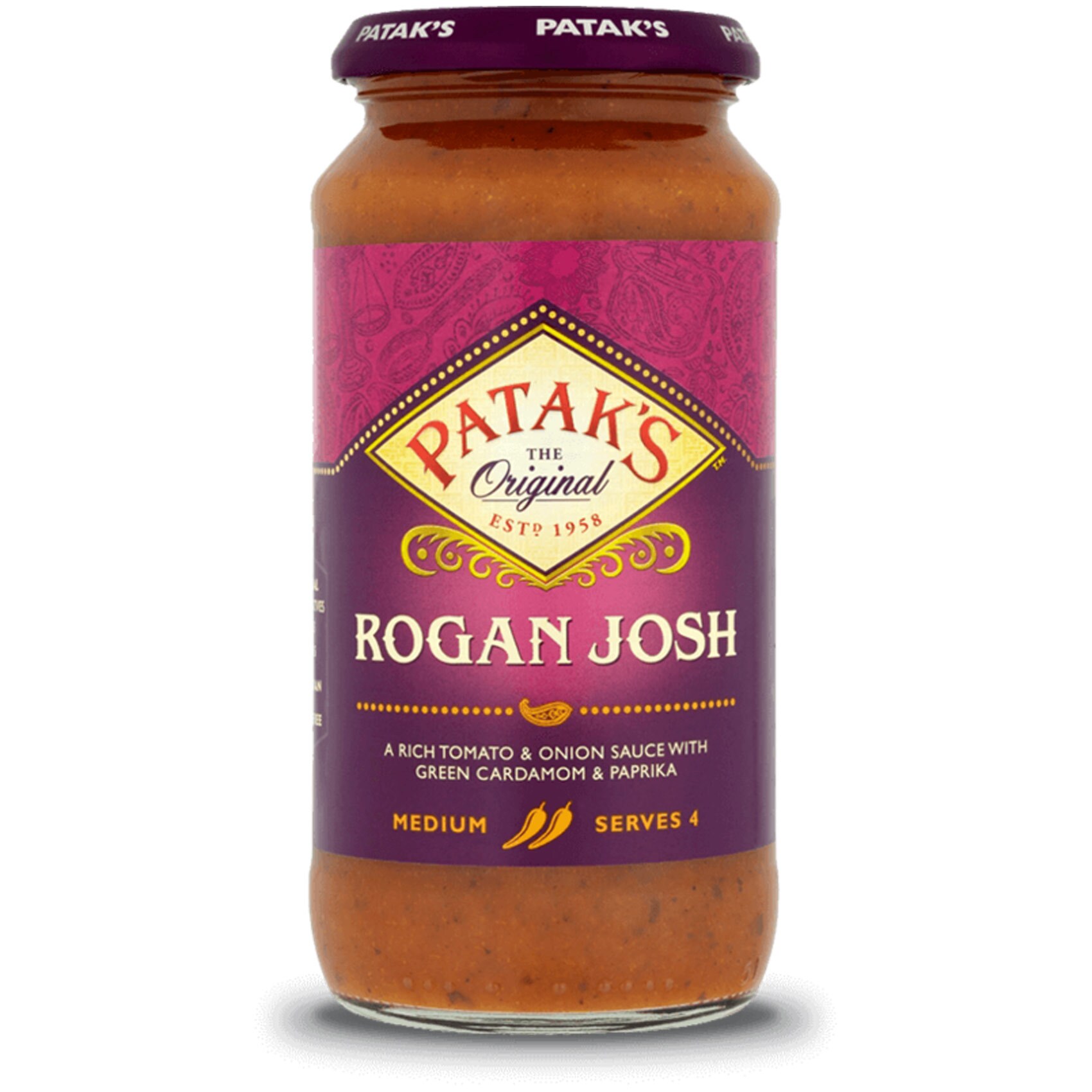 Buy Patak's Rogan Josh Medium Sauce 450g Online | Carrefour UAE