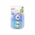 Buy PIGEON PACIFIER MINI LIGHT (M) 2PCS +6M GIRLS ICE CREAM AND ELEPHANT (78263) in Saudi Arabia