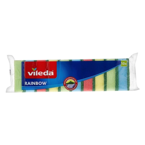 Vileda Rainbow Sponge Set 10 Pieces