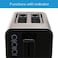 Midea Toaster 2 Slots, 950W With Adjustable Browning Control, Removable Crumb Tray, Automatic Pop Up, Defrost, Warm, Cancel, Auto Power Cut Off Function, 7 Level Settings - MT-RW2L20W