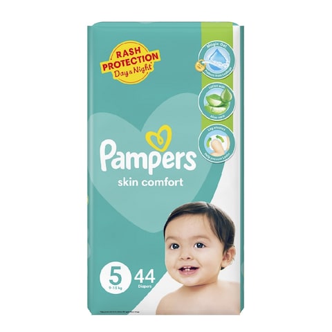 Pampers Skin Comfort Junior Diapers Size 5 (9 - 15 kg) 44 pcs