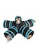 5 Way Foldable Tunnel Toy For Pet Black/Blue 31x4x31centimeter