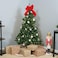 Lavish 210 Cm Artificial Christmas Tree Xmas Pine Tree With Solid Metal Legs Perfect For Indoor And Outdoor Holiday Decoration, Green