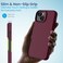 Remson Mag-X Magnetic Hybrid Protective Silicone Case Military Grade Protection For iPhone 14 (Maroon)