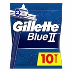 Buy Gillette Blue II Men  Disposable Razors 10 Pack in Kuwait