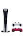 Sony PlayStation 5 Console, Digital Edition, With Extra Red Controller - International Version (Non-Chinese)