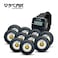 OSCAR WPR100 Wrist Pager Wireless Call Button Nurse, Housemaid, Caregiver Calling Alert Vibration for Elderly, Patient, Disable, Guest Receiver Wristband + SOS Call Buttons 400+ Meter (10, BLACK)