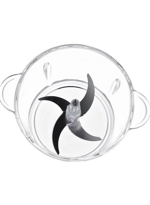 Sonashi Food Chopper With Mincer Grinder Function, Glass Bowl And Quad Blade With Egg Beater, Garlic Peeler &amp; Scraper Blade 3 L 500 W SMC-23G Black/Silver