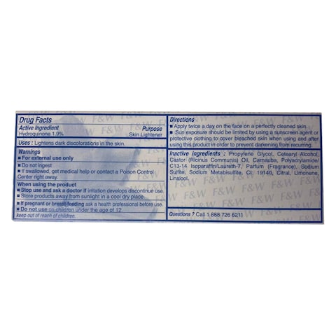 Fair &amp; White Paris Original Brightening Gel Cream 30ml