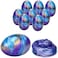 JMD 8 Pack Slime Eggs Galaxy Slime Kit, Non-Sticky, Super Soft, Easter Basket Stuffers Fillers Gifts