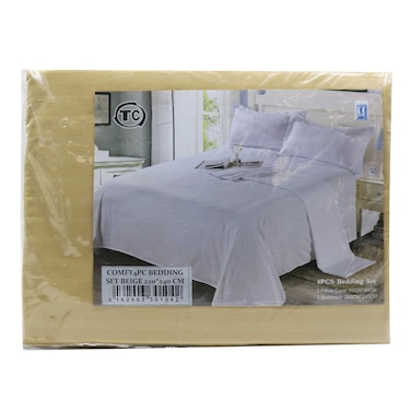 COMFY 4PC BEDDING SET BGE 220*240CM