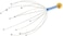 Generic Hand Held Scalp Head Scalp Massager Neck Massage Scratcher Relax Massage