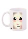 A Ghost Printed Mug White/Pink/Black Standard Size