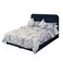 In House Lamar Velvet Bed Frame - Queen - 200x140 cm - Dark Blue