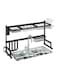 Dish Drying Rack Over The Sink Silver 38.1 x 58.42 x 17.78cm