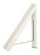 Generic Telescopic Design Foldable Cloth Hanger -White/Silver