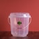 Royalford 13L Transparent Plastic Bucket With Lid- Rf11722 Bucket With A Lid And Steel Handle Break-Resistant, Light-Weight, Virgin Plastic, Perfect For Bathroom, Kitchen Transparent