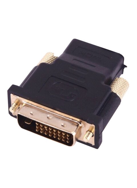 Generic 19 Pin Female To Male Adapter HDMI Black/Gold