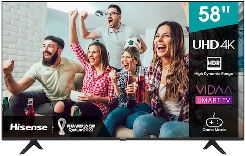 Hisense 58 Inch, UHD, Smart TV, 58A6GE (2021, HDR 10/HLG, WiFi (2.4GHZ), Bluetooth 5.0, DLNA HDCP Version H.265 Decoder)