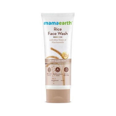 Mamaearth Face Wash With Rice Water &amp; Niacinamide For Glass Skin 100ml