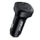 ACEFAST B2 72W dual USB-C metal car charger,black